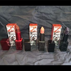 3 Brand New Full Size NARS Audacious Lipsticks
